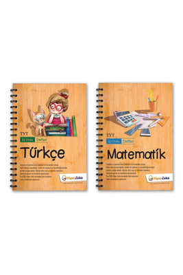 TYT Türkçe ve Matematik İçi Dolu Defter Seti Hiper Zeka